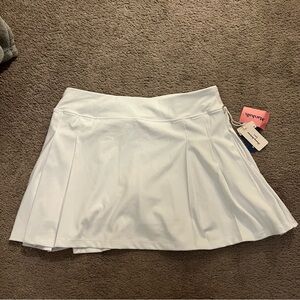 Tommy Bahama Golf Women's Quick Dry White Stretch Pleated Skort Size L, NWT